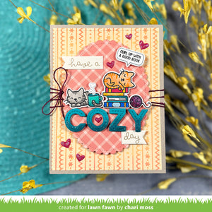 Cozy sweater stencil- Lawn fawn
