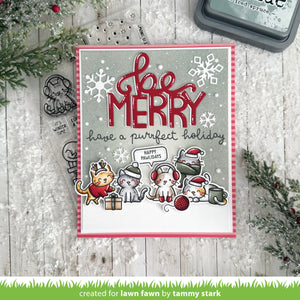 Cozy cats christmas add-on  - Lawn fawn