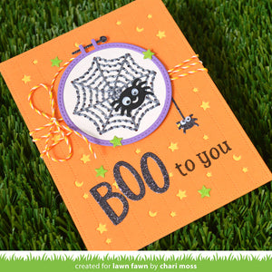 Embroidery hoop snowflake add-on - Lawn fawn