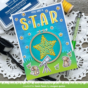 Embroidery hoop star add-on-   Lawn Fawn