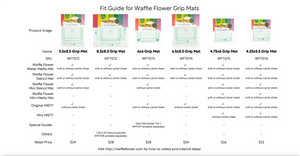 6.5x8.5 Grip Mat  - Waffle Flower