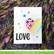 Cargar imagen en el visor de la galería, Floral heart hot foil plate- Lawn Fawn
