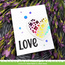 Cargar imagen en el visor de la galería, Floral heart hot foil plate- Lawn Fawn
