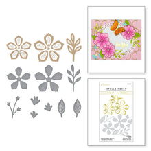 Cargar imagen en el visor de la galería, Glimmer Edge Flowers Glimmer Hot Foil Plate &amp; Die Set from Spring into Glimmer Collection
