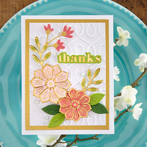 Glimmer Edge Flowers Glimmer Hot Foil Plate & Die Set from Spring into Glimmer Collection