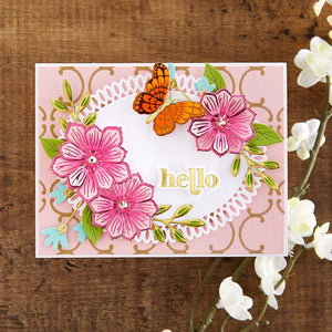 Glimmer Edge Flowers Glimmer Hot Foil Plate & Die Set from Spring into Glimmer Collection