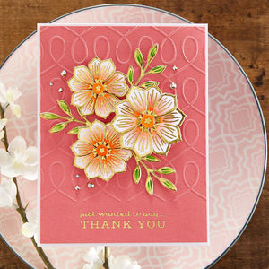 Glimmer Edge Flowers Glimmer Hot Foil Plate & Die Set from Spring into Glimmer Collection