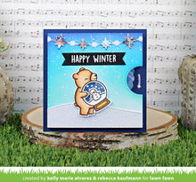 Cargar imagen en el visor de la galería, Little snow globe: bear  (sello y troquel) - Lawn fawn
