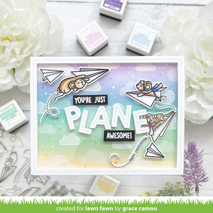 Just plane awesome sentiment trails -   Lawn Fawn
