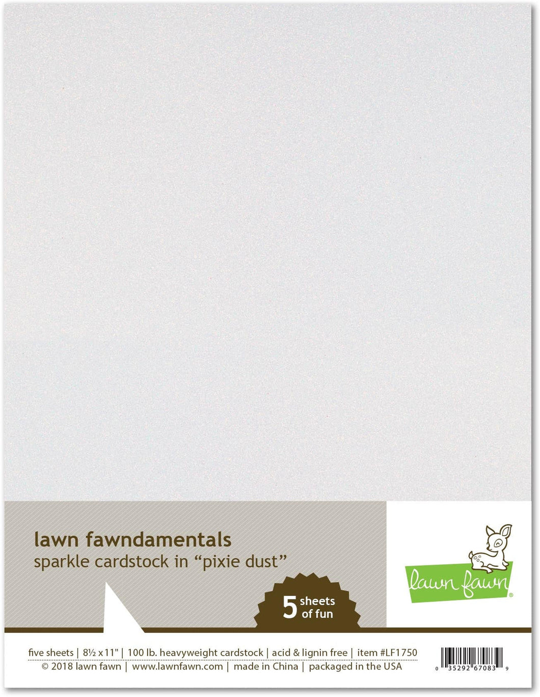 Sparkle cardstock - pixie dust - Lawn Fawn