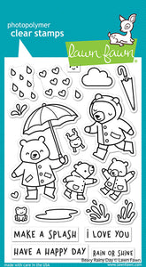 Beary rainy day- Lawn Fawn