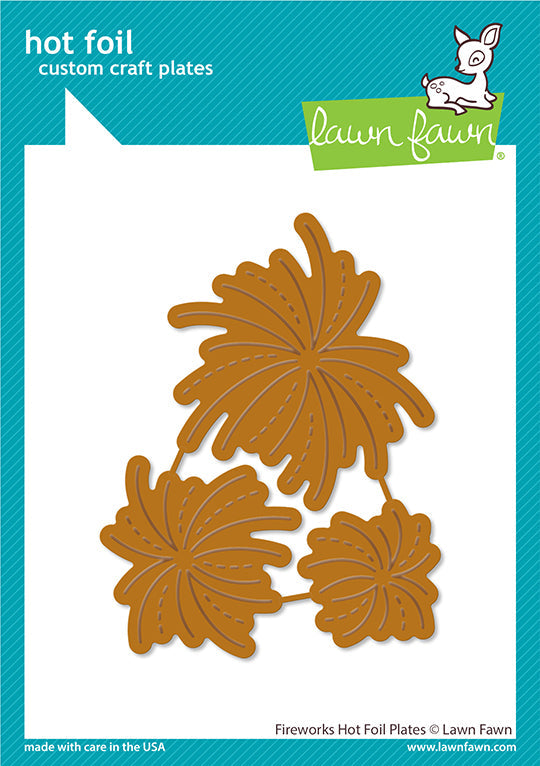 Fireworks hot foil plates- Lawn Fawn