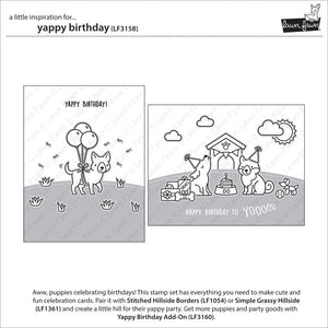 Yappy birthday ( sello y troquel) - Lawn fawn