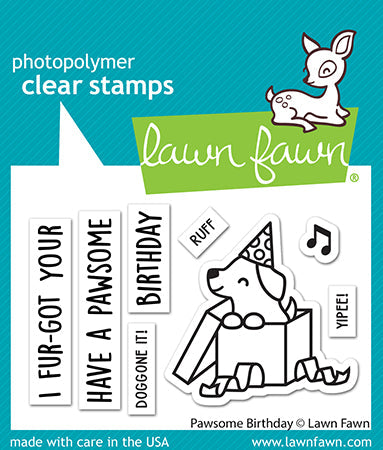 Pawsome birthday- Lawn fawn