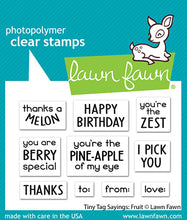 Cargar imagen en el visor de la galería, Tiny tag sayings: fruit - Lawn fawn:
