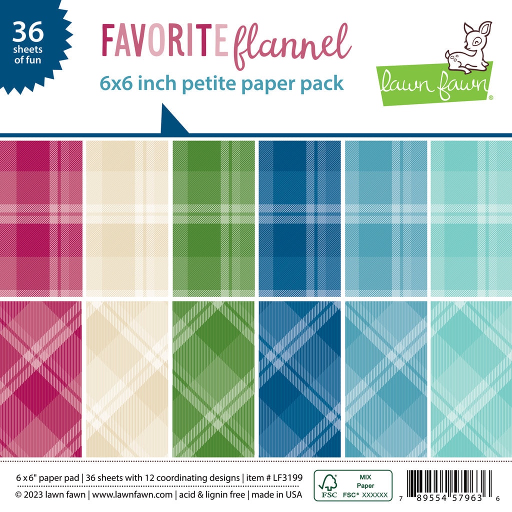 Favorite flannel petite paper pack - Lawn fawn