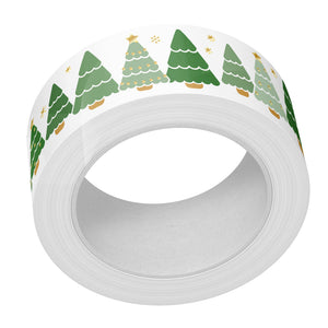 Christmas tree lot foiled washi tape -  Lawn fawn