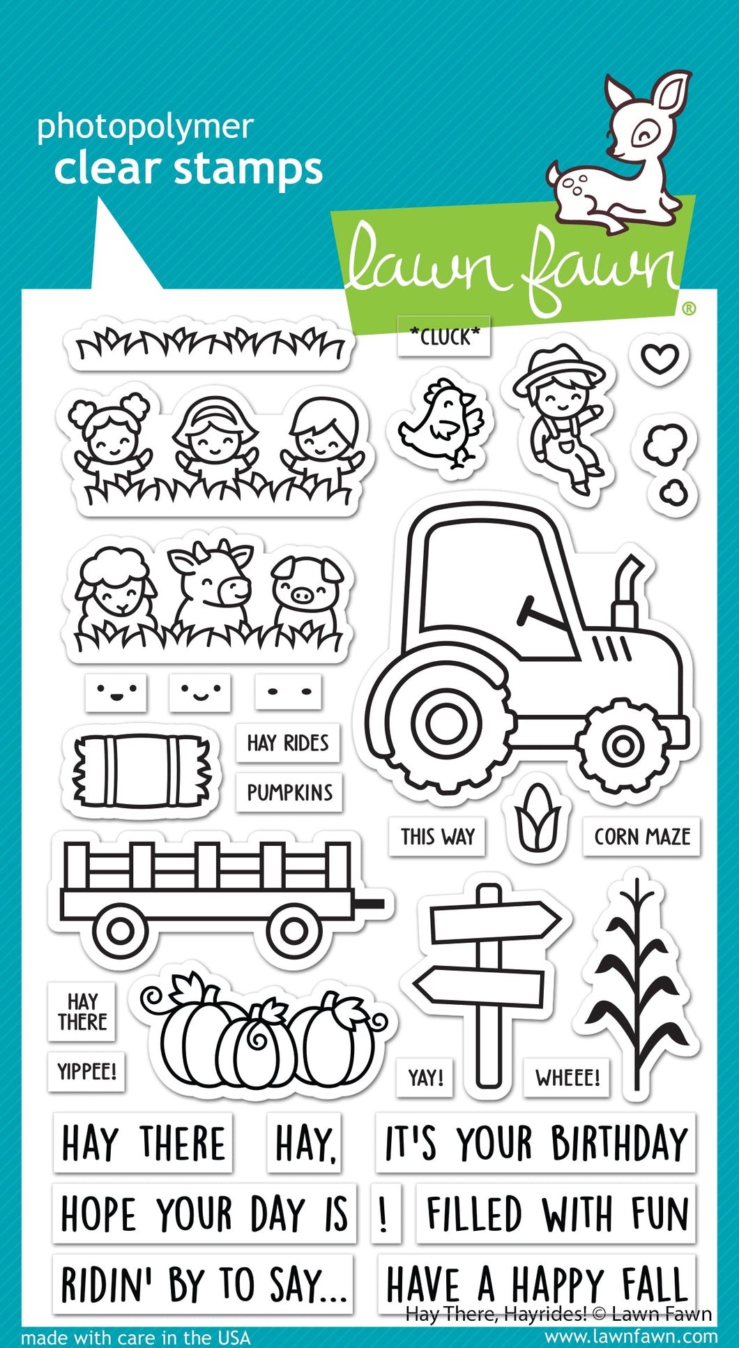 Hay there, hayrides! - Lawn fawn
