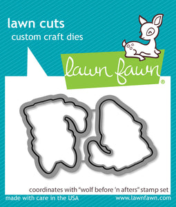 Wolf before 'n afters - Lawn fawn