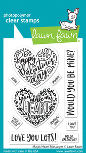 Magic heart messages- LawnFawn