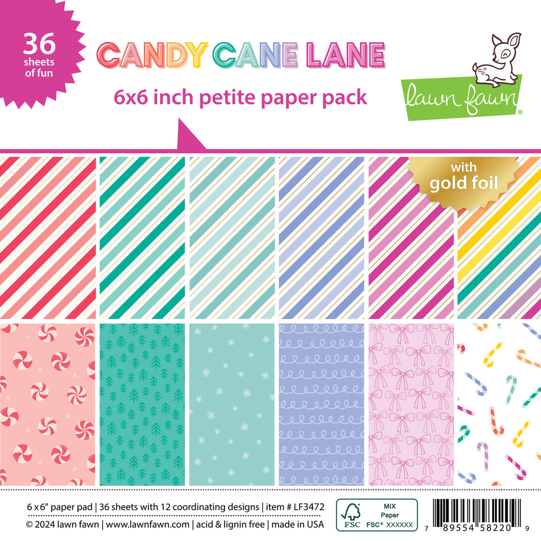 Candy cane lane petite paper pack -  Lawn fawn