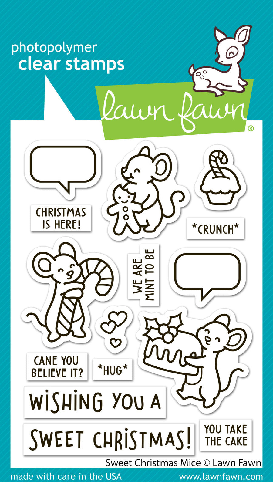 Sweet christmas mice - Lawn fawn
