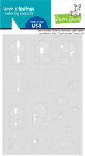 Cargar imagen en el visor de la galería, i heart pandas coloring stencils  - Lawn Fawn
