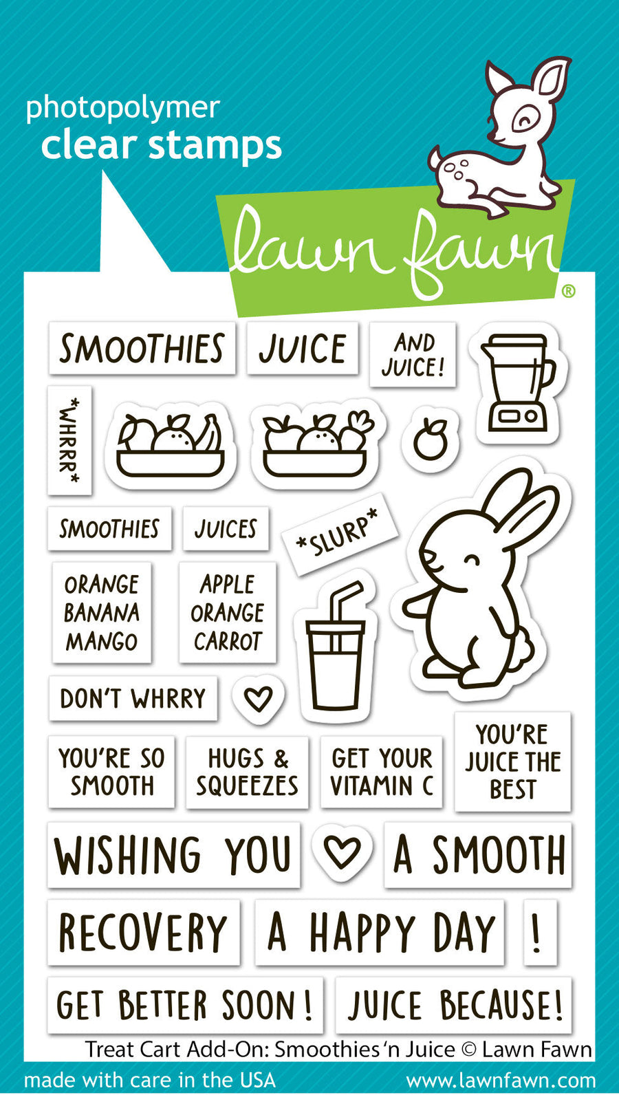 treat cart add-on: smoothies 'n juice - Lawn Fawn