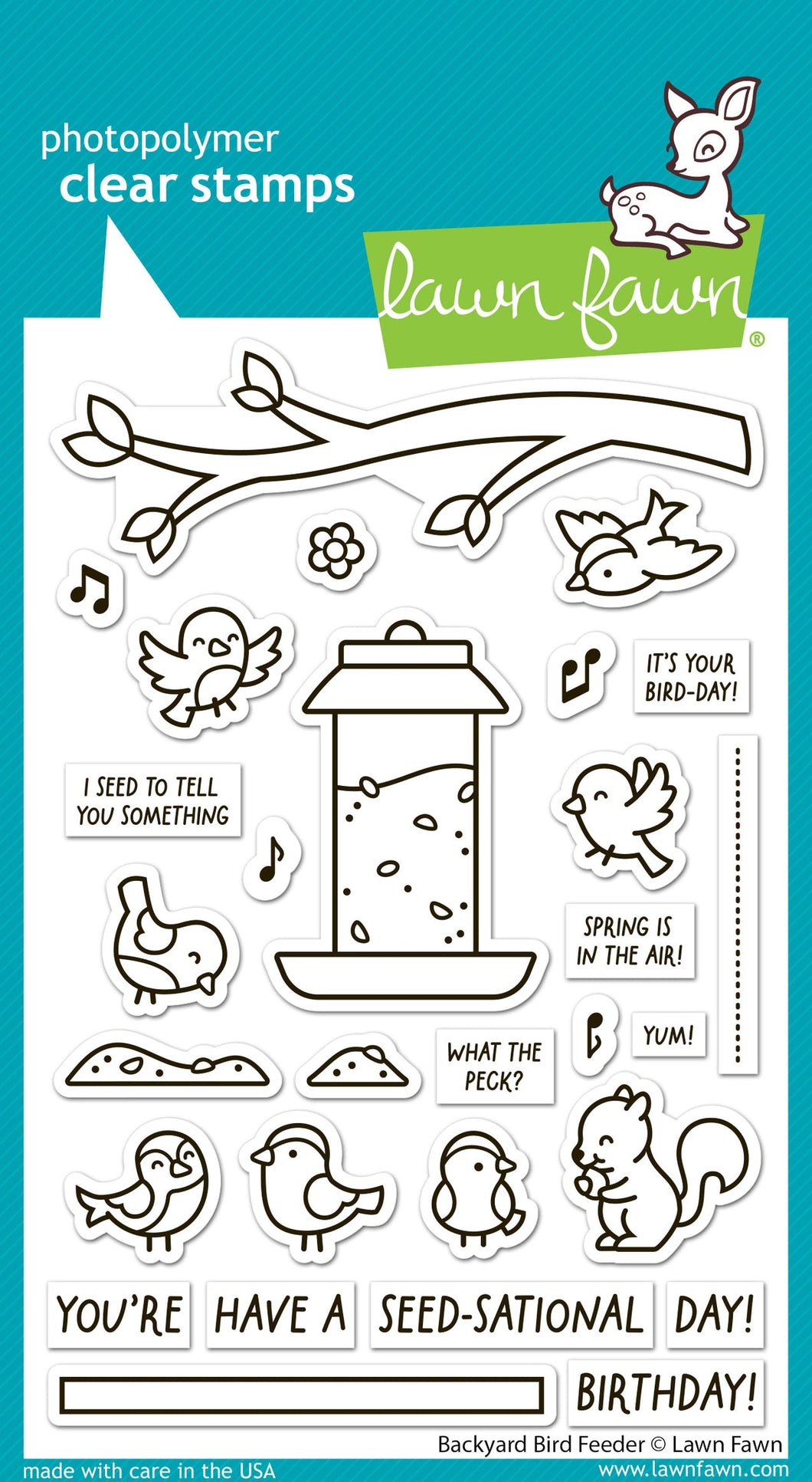 Backyard bird feeder - Lawn Fawn