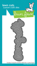 Cargar imagen en el visor de la galería, Scripty congrats outline add-on - Lawn Fawn
