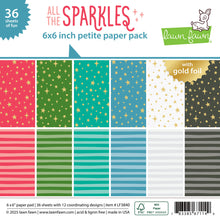 Cargar imagen en el visor de la galería, All the sparkles petite paper pack- Lawn fawn
