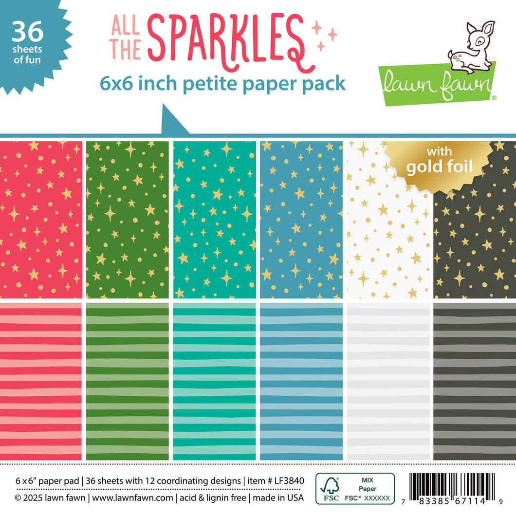 All the sparkles petite paper pack- Lawn fawn