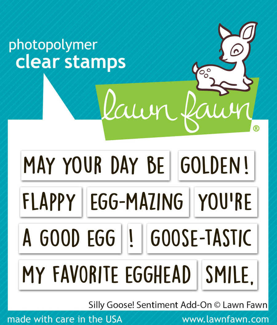 Silly goose! sentiment add-on- lawn fawn