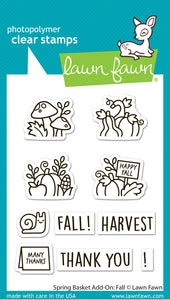 Spring basket add-on: fall- lawn fawn