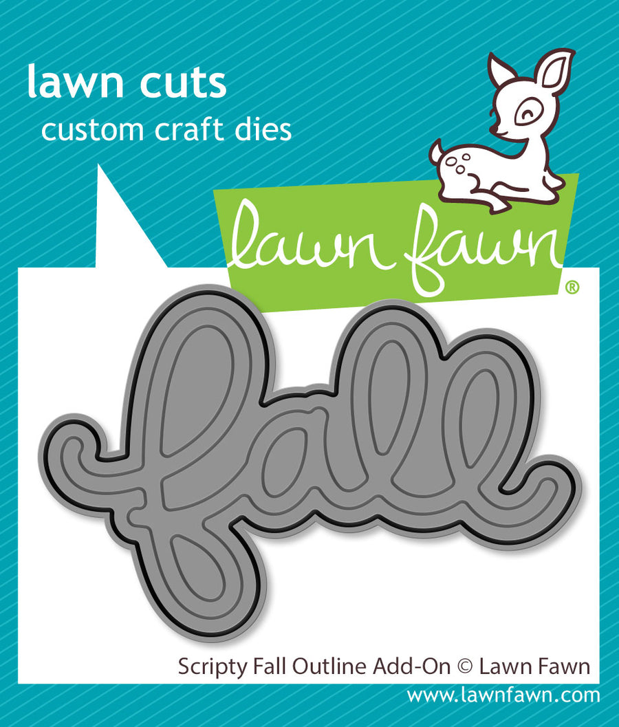 Scripty fall outline add-on - lawn fawn