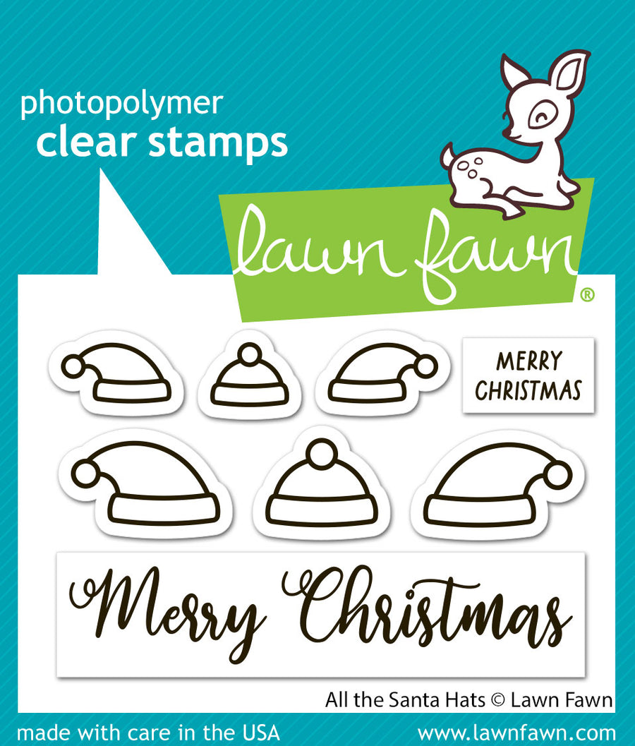 All the santa hats - Lawn fawn