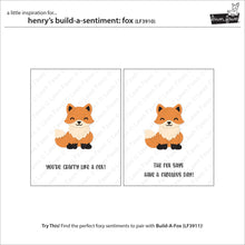 Cargar imagen en el visor de la galería, Henry&#39;s build-a-sentiment: fox - Lawn fawn
