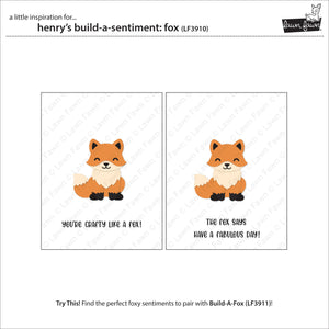 Henry's build-a-sentiment: fox - Lawn fawn