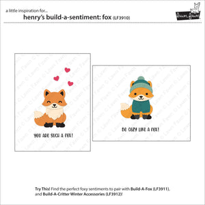 Henry's build-a-sentiment: fox - Lawn fawn