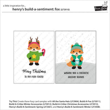 Cargar imagen en el visor de la galería, Henry&#39;s build-a-sentiment: fox - Lawn fawn
