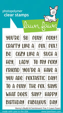 Cargar imagen en el visor de la galería, Henry&#39;s build-a-sentiment: fox - Lawn fawn
