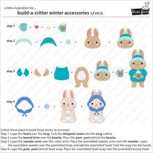 Cargar imagen en el visor de la galería, Build-a-critter winter accessories- Lawn fawn
