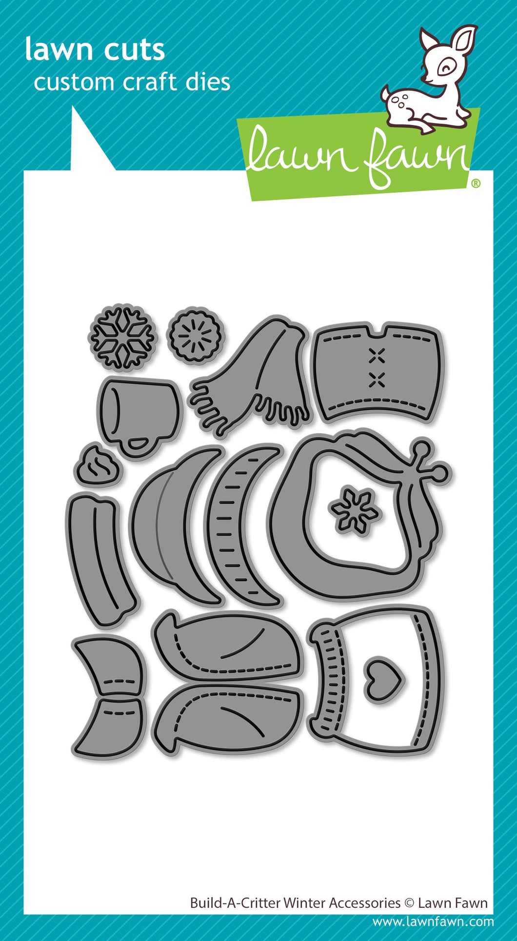 Build-a-critter winter accessories- Lawn fawn