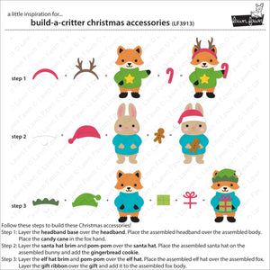 Build-a-critter christmas accessories- Lawn fawn