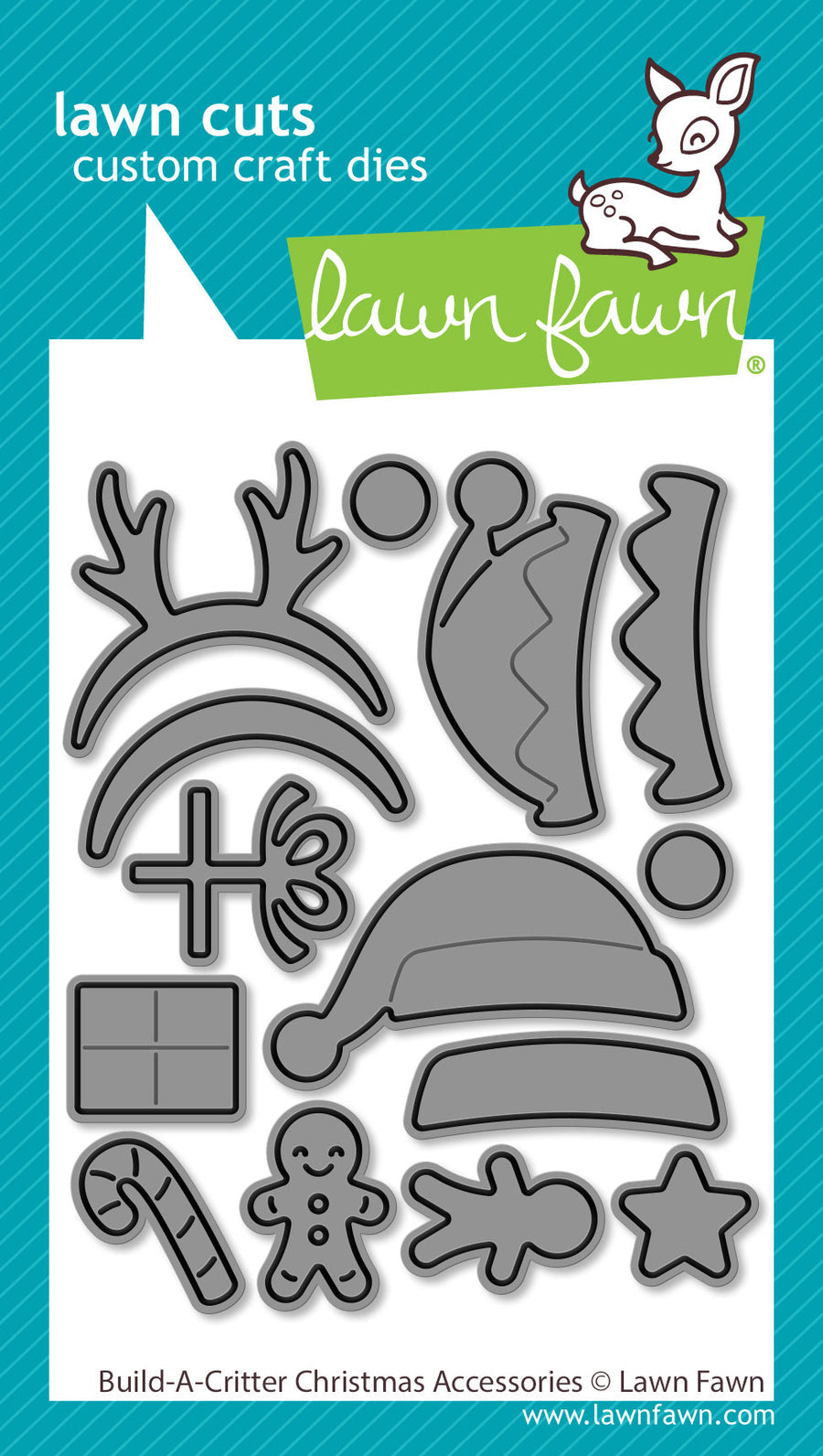 Build-a-critter christmas accessories- Lawn fawn