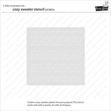 Cargar imagen en el visor de la galería, Cozy sweater stencil- Lawn fawn
