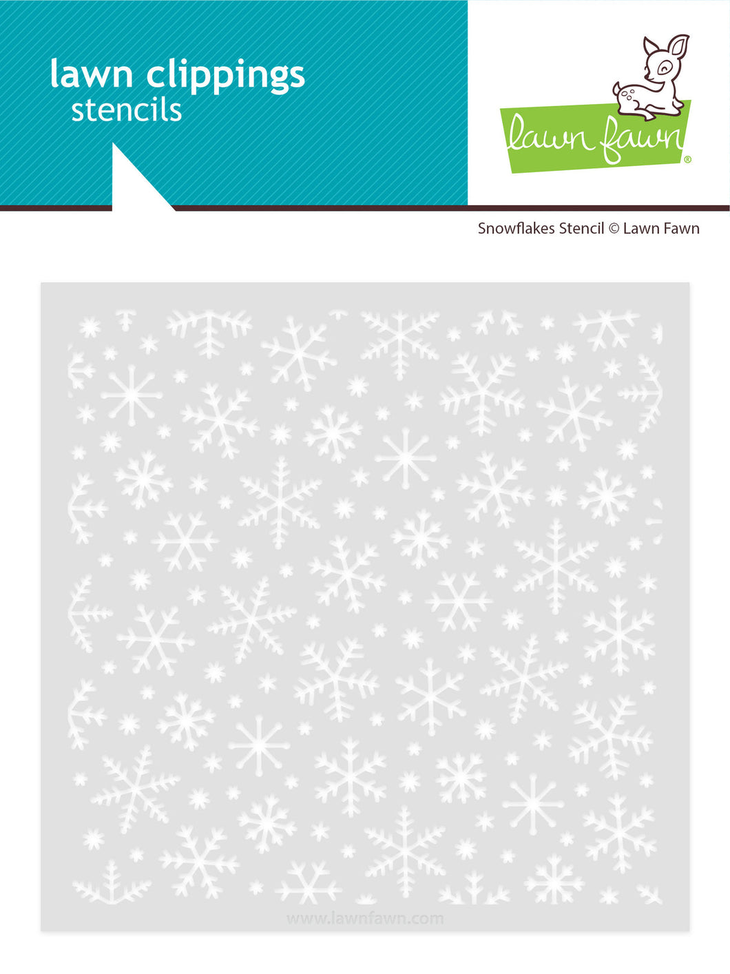 Snowflakes stencil - Lawn fawn