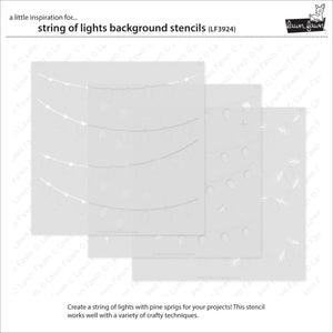 String of lights background stencils - Lawn fawn