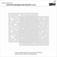 Cargar imagen en el visor de la galería, tool time background stencils  - lawn fawn
