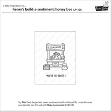 Cargar imagen en el visor de la galería, henry's build-a-sentiment: honey bee  - lawn fawn
